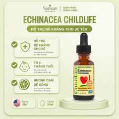 TPBVSK ChildLife Echinacea 30ml Cho Bé | Hỗ Trợ Miễn Dịch & Đề Kháng Hương Cam Dễ Uống