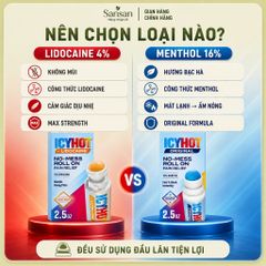 Icy Hot Roll On Lidocaine 4% Menthol 16% Cao Bôi Original Balm - Nội địa Mỹ