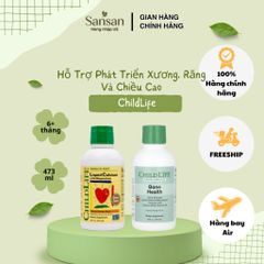 TPBVSK ChildLife Canxi Nước Cho Bé Liquid Calcium & Bone Health D3 K2 Magie Hỗ Trợ Xương Răng Chiều Cao 473ml