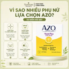 TPBVSK AZO Yeast Plus 60 Viên - Nội địa Mỹ