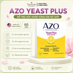 TPBVSK AZO Yeast Plus 60 Viên - Nội địa Mỹ