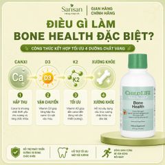 TPBVSK ChildLife Canxi Nước Cho Bé Liquid Calcium & Bone Health D3 K2 Magie Hỗ Trợ Xương Răng Chiều Cao 473ml