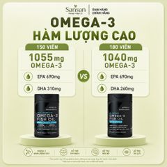 Dầu Cá Omega 3 Sports Research Triple Strength Fish Oil EPA 690mg DHA Cao 150V 180V - Nội địa Mỹ