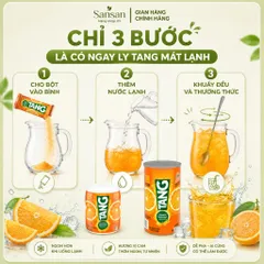 Bột Pha Nước Cam Tang Orange Drink Mix 566g, 2.04kg | Bổ Sung Vitamin C & Canxi - Nội địa Mỹ
