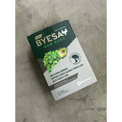 VIÊN BYESAY NAM DƯỢC, 5 hộp x 6 viên hỗ trợ giảm tác hại rượu, bia đến gan Date Xa NK