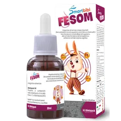 Sắt thông minh Smartbibi Fesom 30ml dạng nhỏ giọt cho trẻ em và người lớn - Bổ sung sắt, acid folic, vitamin B12 Date Xa NK