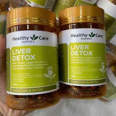 Viên Uống Healthy Care Liver Detox - 100 viên - Hỗ Trợ Thải Độc Gan Từ Úc - Duy Trì Chức Năng Gan Khỏe Mạnh và Bảo Vệ Tế Bào Gan