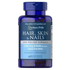 Viên Uống Puritan's Pride Hair Skin & Nails One Per Day 2500 mcg Date Xa NK Mỹ