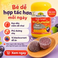 Nature's Way Kids Smart Vita Gummies Iron Vitamin C 60 Viên Hỗ Trợ Bổ Sung Sắt Cho Trẻ Em