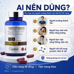 Careline Essence Of Kangaroo 30000 Max 60 Viên Hỗ Trợ Bổ Sung Protein Kẽm Sắt Tăng Cường Sức Khỏe