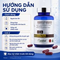 Careline Essence Of Kangaroo 30000 Max 60 Viên Hỗ Trợ Bổ Sung Protein Kẽm Sắt Tăng Cường Sức Khỏe
