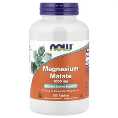 Thực Phẩm Bổ Sung NOW Magnesium Malate 1000mg 180 viên USA