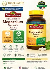 Nature Made Magnesium Glycinate 200mg 60 Viên