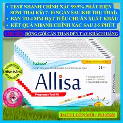 [Che Tên] Combo 10 Que thử thai Allisa Traphaco Có Cốc - Đạt chuẩn xuất sang Châu Âu