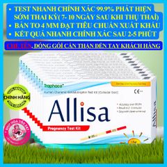 [Che Tên] Combo 10 Que thử thai Allisa Traphaco Có Cốc - Đạt chuẩn xuất sang Châu Âu