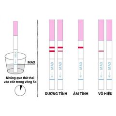 [Che Tên] Combo 10 Que thử thai Allisa Traphaco Có Cốc - Đạt chuẩn xuất sang Châu Âu