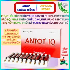 ANTOT IQ Traphaco hỗ trợ Phục hồi sức khỏe,Phát triển não bộ,tăng khả năng tập trung,ăn ngon 20 ống