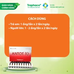 ANTOT IQ Traphaco hỗ trợ Phục hồi sức khỏe,Phát triển não bộ,tăng khả năng tập trung,ăn ngon 20 ống