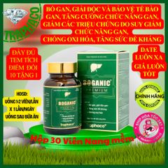Boganic Premium Traphaco Bổ Gan Giúp Hỗ Trợ Thải Độc Gan Mát Gan, Chống Oxy Hóa 30 Viên/Hộp