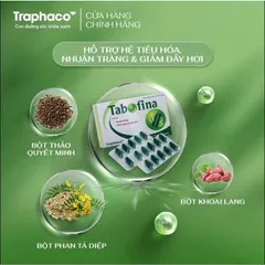 Nhuận Tràng Tabofina Hỗ Trợ Chức Năng Tiêu Hoá, Giúp Nhuận Tràng Hộp 3 Vỉ x 10 Viên Nang Cứng