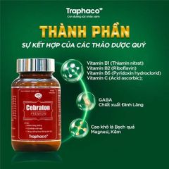 Viên uống Bổ Não Cebraton Premium Traphaco tăng cường hoạt động não bộ,giảm căng thẳng, mất ngủ 30V