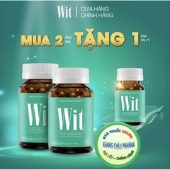 Combo 2 Hộp Wit 60 Viên tặng 1 Hộp 15V giúp bảo vệ mắt trước ánh sáng xanh, giúp cho mắt sáng khoẻ