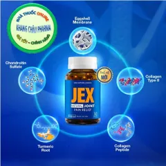 Viên uống JEX THẾ HỆ MỚI giảm đau, bảo vệ xương khớp, tái tạo sụn khớp và phần xương dưới sụn