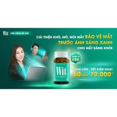 Viên uống bổ mắt Wit tăng cường thị lực, giảm mờ mắt hộp 60 viên & 30 viên