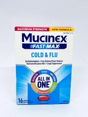 Viên uống giảm cảm cúm Mucinex Fast-Max Cold Flu 16 Liquid Gels