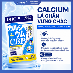 DHC Canxi Nhật Bản – Bổ Sung Canxi, CBP Và Vitamin D3 Hỗ Trợ Xương Răng Chắc Khỏe - Gói 30 Ngày