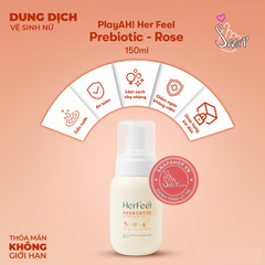 (Snapshop) Dung Dịch Vệ Sinh Phụ Nữ Her Feel Prebiotic Rose Kháng Viêm Khử Mùi Chính Hãng