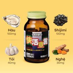 Bổ sinh lực nam hàu tươi tỏi nghệ Orihiro Japan 180 viên