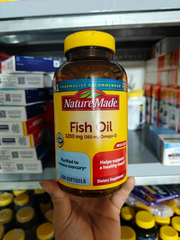 Viên dầu cá Nature Made Fish Oil 1200mg 360mg 230 Softgels