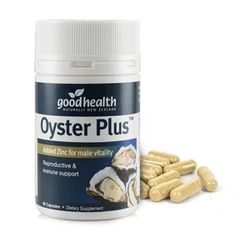 Tình Chất Hàu Goodhealth Oyster Plus 60 viên [Hàu Lùn] - Tăng Cường Sinh Lực & Hỗ Trợ Sức Khỏe cho Nam Giới - S/P Chuẩn New Zealand