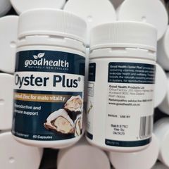 Tình Chất Hàu Goodhealth Oyster Plus 60 viên [Hàu Lùn] - Tăng Cường Sinh Lực & Hỗ Trợ Sức Khỏe cho Nam Giới - S/P Chuẩn New Zealand