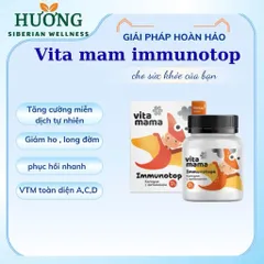 Thực phẩm bảo vệ sức khỏe Vitamama. Immunotops Chewable Tablets with Vitamin A, C and D