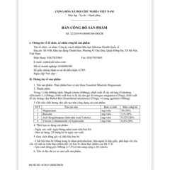 Minerals Magnesium hỗ trợ giảm căng thẳng và ngủ ngon