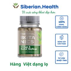 [ Hỗ trợ trí nhớ] Thực phẩm bảo vệ sức khỏe Essential Botanics Ginkgo & Baikal skullcap – 30 viên