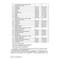 Date 7/2927 - Siberian Super Natural Nutrition. Natural Vitamins bổ sung vitamin và khoáng chất