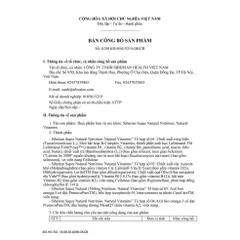 Date 7/2927 - Siberian Super Natural Nutrition. Natural Vitamins bổ sung vitamin và khoáng chất