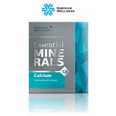 [Combo 3 hộp] Canxi hữu cơ Essential Minerals Calcium - Siberian Wellness - 60 viên