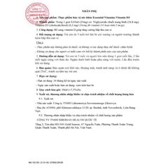 Vitamin D3 - Siberian Wellness - Tăng chiều cao, khớp xương mềm dẻo, xương chắc khỏe 762402