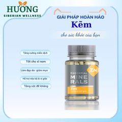 Essential Zinc - Siberian Wellness -Hỗ trợ chống ô xy hóa, tăng cường sức đề kháng - Hộp 60 viên