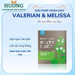Hỗ trợ điều trị mất ngủ Essential Botanics Valerian & Melissa - SIBERIAN WELLNESS