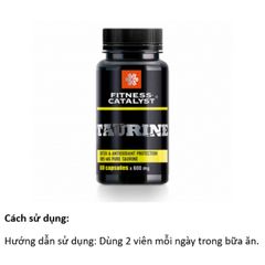 Thực phẩm bảo vệ sức khỏe Fitness Catalyst Taurine - 60 viên/lọ