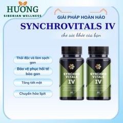 [ Hỗ trợ gan Syn 4 ] Thực phẩm bảo vệ sức khỏe Synchrovitals IV siberian – 60 viên/lọ