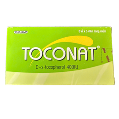 Toconat vitamin E hộp 30 viên bổ xung vitamin E giúp đẹp da