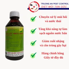 Thuốc xử lí mùi hôi, nước thải GEM K, chuyên xử lí cống, chuồng trại, xuất xứ Việt Nam, chai 1 lít