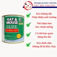 Keo dính chuột hũ RAT AND MOUSE GLUE dạng hũ siêu dính, xuất xứ Việt Nam, 1 lon 800gam