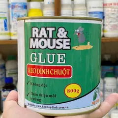 Keo dính chuột hũ RAT AND MOUSE GLUE dạng hũ siêu dính, xuất xứ Việt Nam, 1 lon 800gam